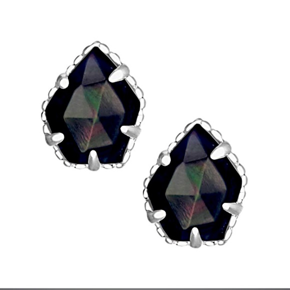 Kendra Scott Jewelry - Kendra Scott black silver earrings NWT